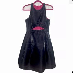 HaileyLogan Adrianna Papell Pink Lined Black Dress